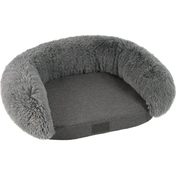 Pelíšek pro psa O´LALA PETS Pelíšek Fantastic Luxury s okrajem Tmavě šedý 90x70cm