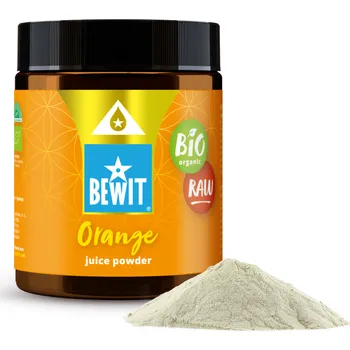 Přírodní produkt BEWIT Pomeranč - prášek ze šťávy, BIO RAW - 180 g