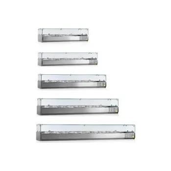 Vitrína chladicí pultová GN 1/3 | REDFOX - MCH, Velikost délka 1800mm, kapacita 8x GN 1/3