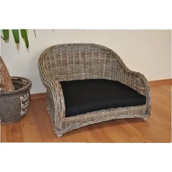 Pelíšek pro psa Pohovka pro psa z přírodního ratanu L - AX