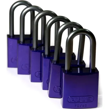 Zámek na kolo Full Alu Padlocks 40mm Sha KD Purple/6
