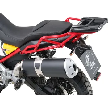 Zavazadlo na motocykl Nosič horního kufru Hepco Becker Easyrack pro kombinaci s originálním nosičem zavazadel černý pro Moto Guzzi V 85 TT (2019-)