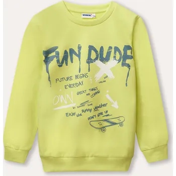 Chlapecká mikina Chlapecká mikina Fun Dude - žlutá 128