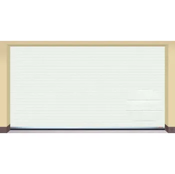 Garážová vrata AMPEL s.r.o. Sekční garážová vrata BÍLÁ L 505×275 cm s elektrickým pohonem - Montáž svépomocí