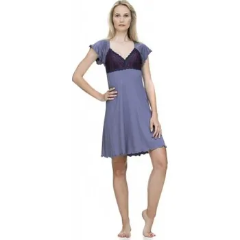 Dámské noční prádlo Dámská noční košile Follia Camilla mauve šedá S