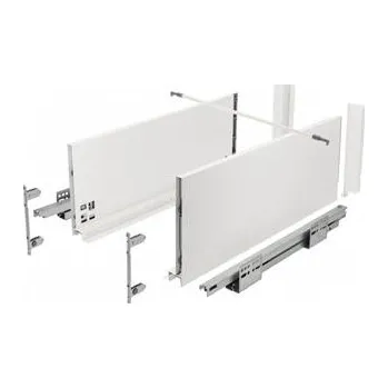 Nábytkové kování GTV AXISPRO Push on zásuvka pro otevření 500mm bílá - velmi vysoká H199