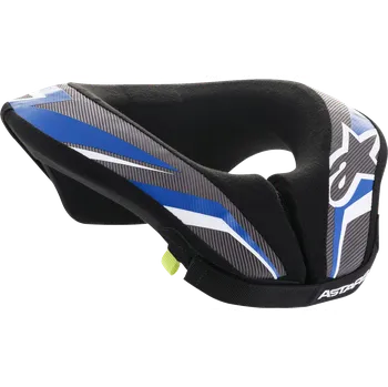 Motocyklový chránič Dětský chránič krku ALPINESTARS SEQUENCE YOUTH MODRÁ/ČERNÁ vel. L/XL pro dorost od 10-14-ti let (Krční chránič pro děti, doplňková ochrana na motoros a kolo)