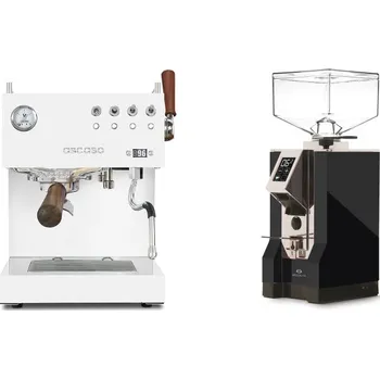 Kávovar Ascaso Steel DUO PID PLUS, White&Wood + Eureka Mignon…