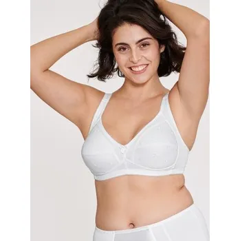 Podprsenka Dámská nevyztužená podprsenka Naturana 5157 bílá 100 D