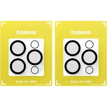 Tvrzené sklo (Tempered Glass) BASEUS pro Apple iPhone 15 Pro / 15 Pro Max - na čočku zadní kamery - sada 2 kusů