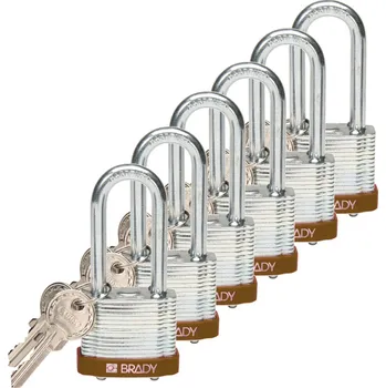Zámek na kolo STEEL PADLOCK 51MM SHA KD BROWN/6