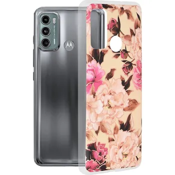 Pouzdro na mobilní telefon Kryt Motorola Moto G60 Techsuit - Marble Series - Mary Berry Nude