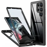 Samsung S22 Ultra, PANZEROVÉ POUZDRO EXO 360° (Kryt, obal na mobilní telefon. Dokonalá ochrana displeje telefonu, lze používat bez ochranného skla pro displej. poskytuje funkční ochranu telefonu z obou stran (chráni zadní i přední část mobilního telefonu)