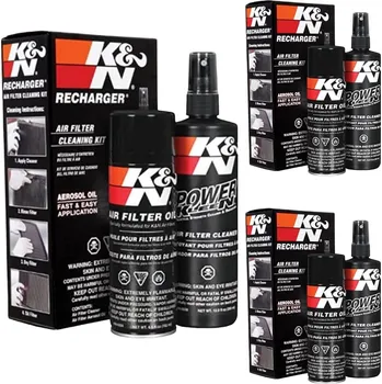 Sada 3ks čistící sada na vzduchové fitry KN (olej + čistič)