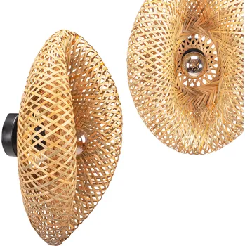 Nástěnné svítidlo Toolight Toolight, nástěnné svítidlo 1xE27 APP1331-1W, přírodní hnědá, OSW-00928