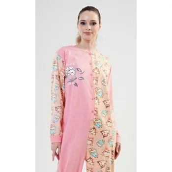 Dámský overall Dámský overal Vienetta Secret Sovičky světle lososová M