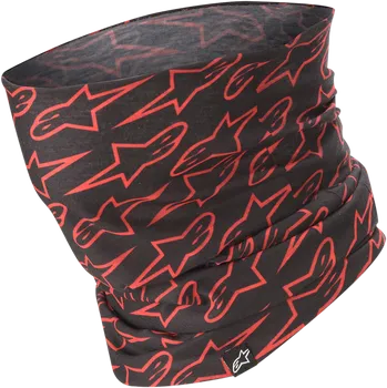 Nákrčník Lehký bezešvý nákrčník / tuba / šátek ALPINESTARS NECKTUBE BLURRED barva černá/červená