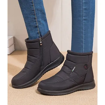 Dámská zimní obuv Dámské zimní kotníčkové sportovní boty na zip Barva: Černá, Velikost EUR: 38