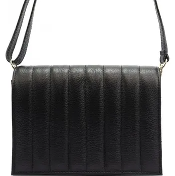 Kabelka Kožená kabelka Luka 20-068 DOLLARO - černá