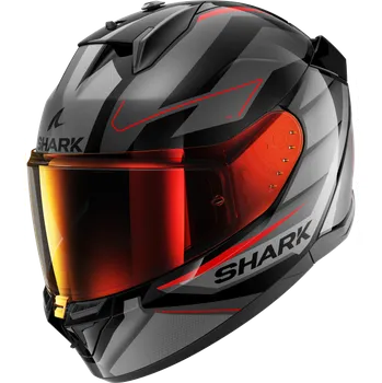 Helma na motorku Shark d-skwal 3 sizler barva černá/červená/matná/šedá, velikost s(55-56)