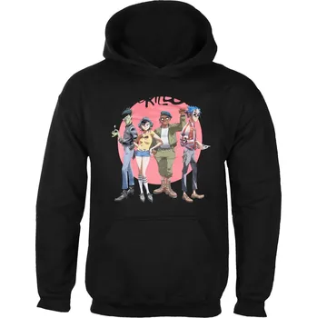 Pánská mikina mikina s kapucí pánské Gorillaz - Group Circle Rise - ROCK OFF - GORHD04MB - XL