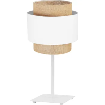 Stojací lampa Stolní lampa Boho, 1x jutové/bílé textilní stínítko