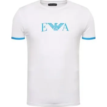 Pánské tričko Pánské triko Emporio Armani 11035 0P523 bílá modrá M