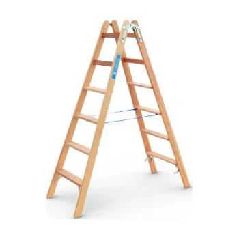 Žebřík Zarges Crestastep B dřevěné stupňové štafle 2,8 m