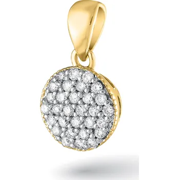 Přívěsek Přívěsek s diamanty Mattia Materiál šperku: Žluté zlato