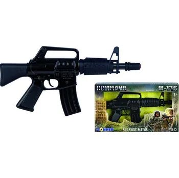 Dětská zbraň Gonher Samopal policejní černý - 8 ran