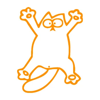 Samolepící dekorace Kočka 041 levá rozpláclá na skle (06 - oranžová) SAMOLEPKA NA AUTO, NÁLEPKA, FÓLIE, POLEP, TUNING, VLASTNÍ TEXT, TISK, AUTOSAMOLEPKY.cz, POLEPY, OBRÁZEK, LOGO, 3D STICKERS