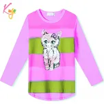 Dívčí triko Kugo HC0747 - fialová Barva: Fialová, Velikost: 98