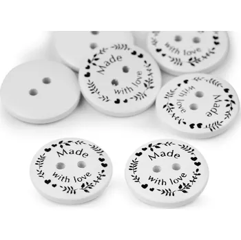 Příze Dřevěný knoflík Made with love