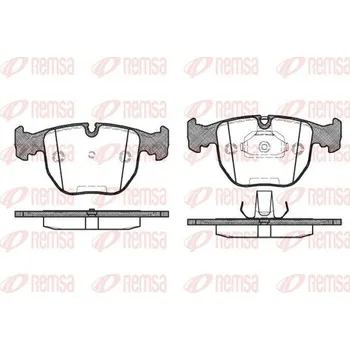Brzdová destička Sada brzdových destiček, kotoučová brzda REMSA 0596.10