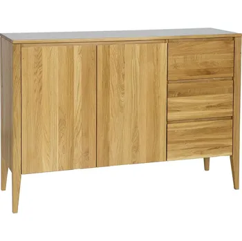 Knihovna Dubová komoda OSLO 2D3S z masivního dřeva Barevné provedení: Dub- bělený