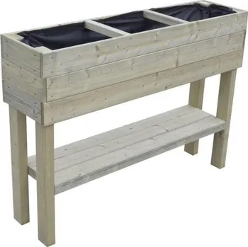 Vyvýšený záhon Vysoký záhon na nohách 3oddíly