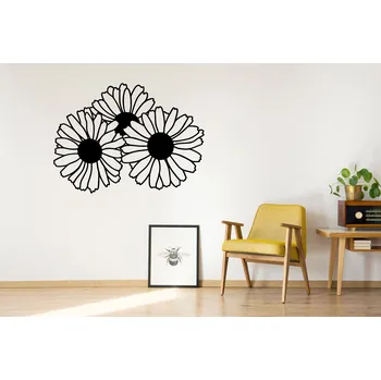 Samolepící dekorace Lepy.cz Samolepka na zeď Kopretiny Velikost (šířka x výška): l20x87cm, Barevná varianta: Světle růžová