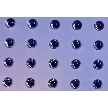 SAMOLEPÍCÍ 3D OČI SILVER 3MM-154KS