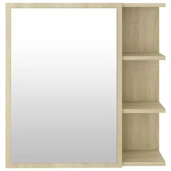 Koupelnový nábytek Zrcadlová skříňka z dřevotřísky 62,5 x 20,5 x 64 cm