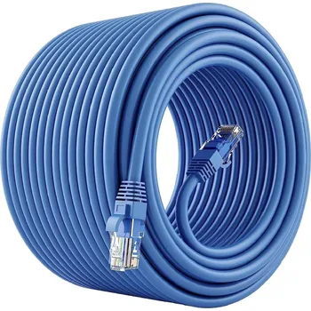 Síťový kabel Extrémně výkonné vysoce kvalitní 500MHz FTP kabel CAT 6A 48.7M Modrý (CAT 6A Blue 160 type CM 26 AWG 4PR E314104 FTL Délka kabelu: 48.7m)