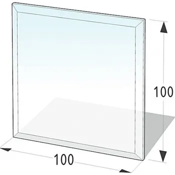 LIENBACHER 8 mm sklo podkladové pod kamna – čtverec 100/100 cm