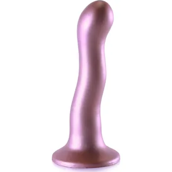 Dildo Dildo Ouch! Ultra Soft Silicone Curvy G-Spot Dildo 7" Rose, silikonové dildo s přísavkou 17,2 x 2,8ؘ–3,7 cm