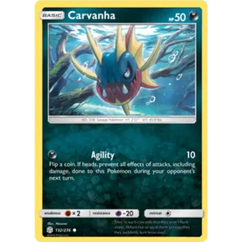 Karetní hra Carvanha 132/236 - Cosmic Eclipse Typ karty: Reverse Holo