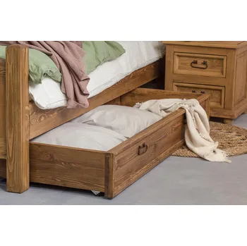 Postel ARTEN (NANO Systems s.r.o.) Rustikální úložný prostor SUF01 pro postele ACC01/02/03/04 - BOROVICE ROZMĚR: (š/v/hl.) 98 x 22 x 60 cm