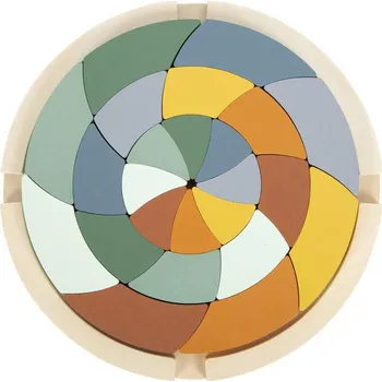 puzzle pro nejmenší Small Foot Barevné puzzle "Safari"