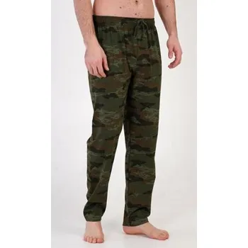 Pánské pyžamo Pánské pyžamové kalhoty Vienetta Secret Army khaki XL