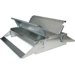 Nášlapné krmítko pro drůbež 40 cm - oboustranné, pozinkované.