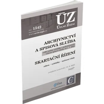 ÚZ 1542 Archivnictví a spisová služba, skartační řízení - Nakladatelství Sagit (2023, brožovaná)