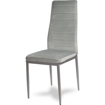 Jídelní židle Sametová jídelní židle Collet světle šedá