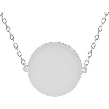 Náhrdelník JJ Style | Náhrdelník Leštěné ocelové kolečko 30mm
